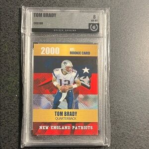 Tom Brady NFL Rookie Card - New England Patriots Graded 8
